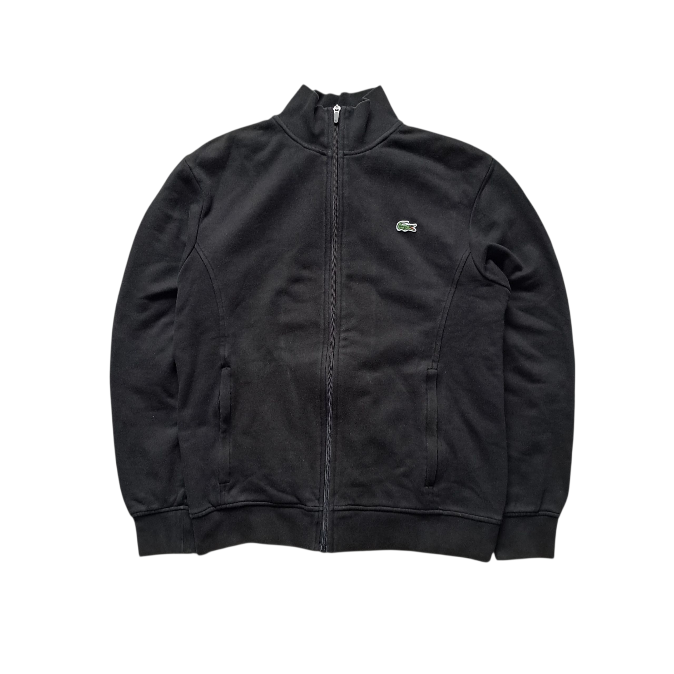 Lacoste Zipper mit Stehkragen Schwarz – Größe M