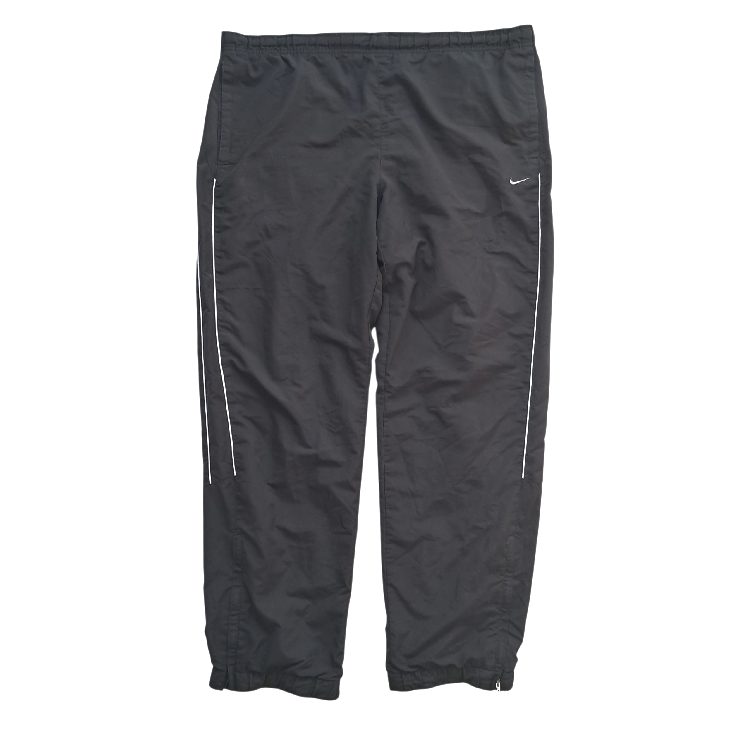 Nike Baggy Open Leg Trackpants – Schwarz – Größe XL