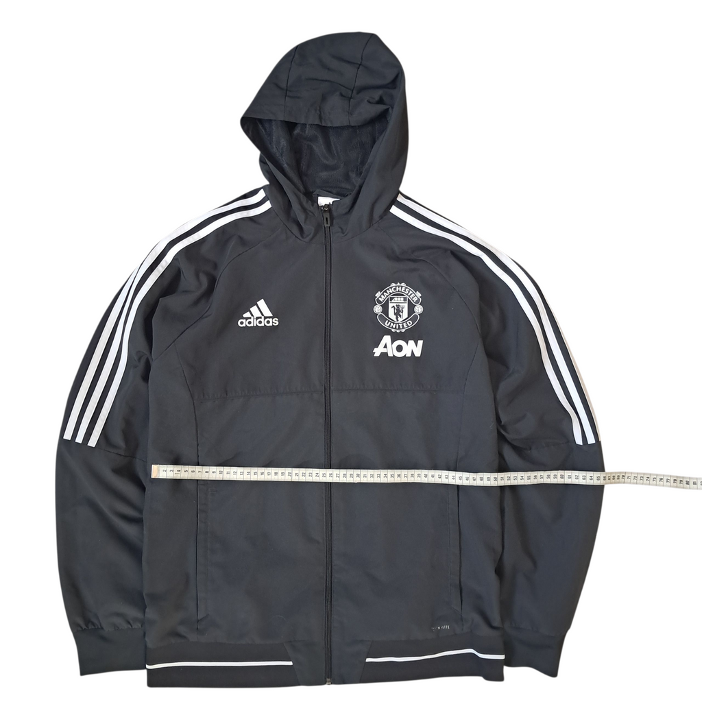 Adidas x Manchester United Track Jacket – Schwarz Weiß – Größe L