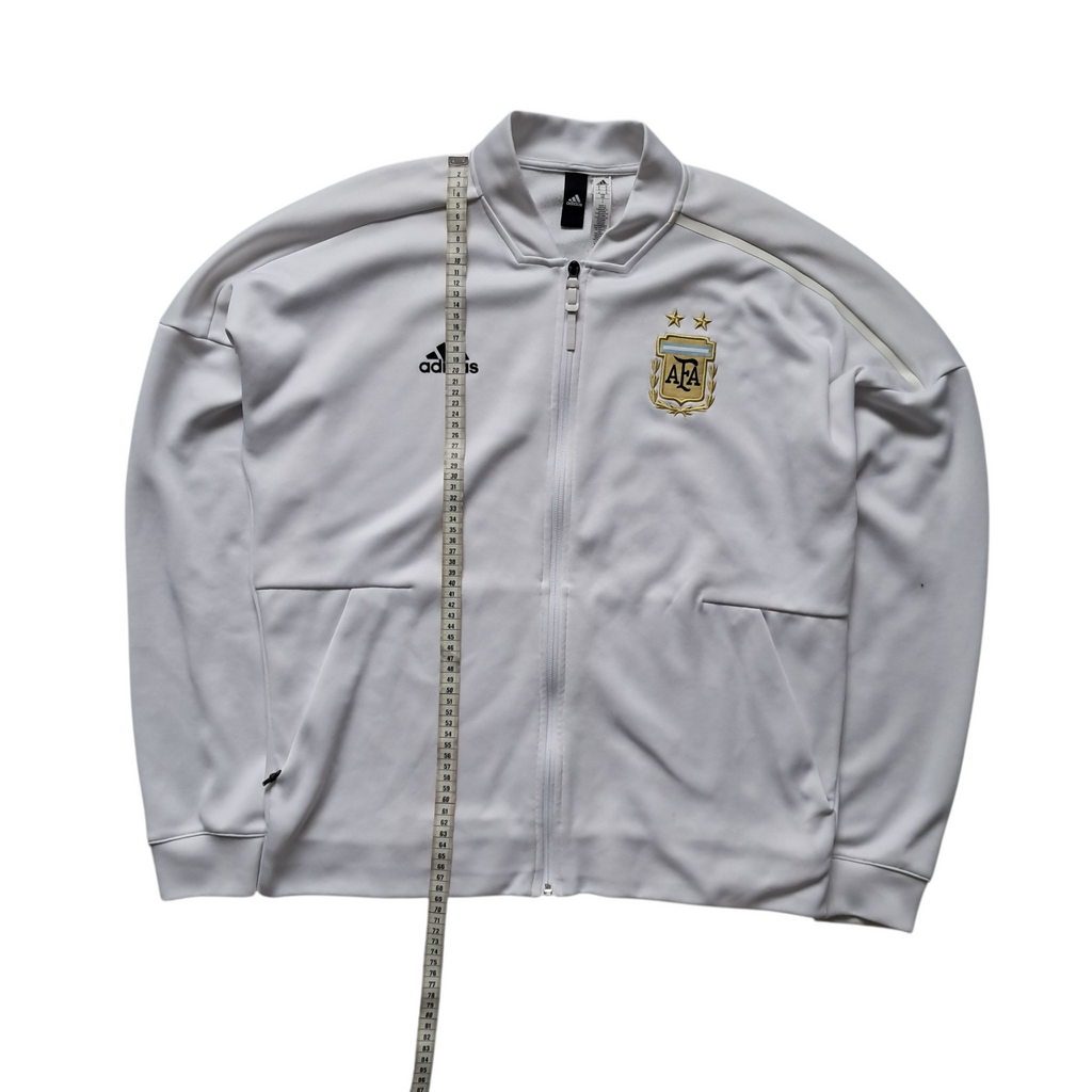 Argentinien x Adidas Trainingsjacke Weiß – Größe M