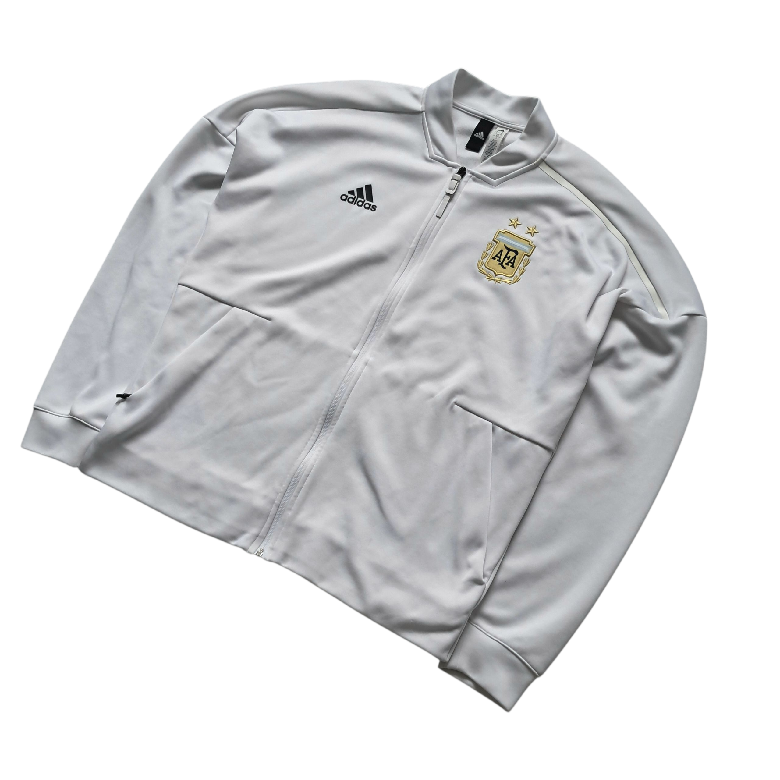 Argentinien x Adidas Trainingsjacke Weiß – Größe M