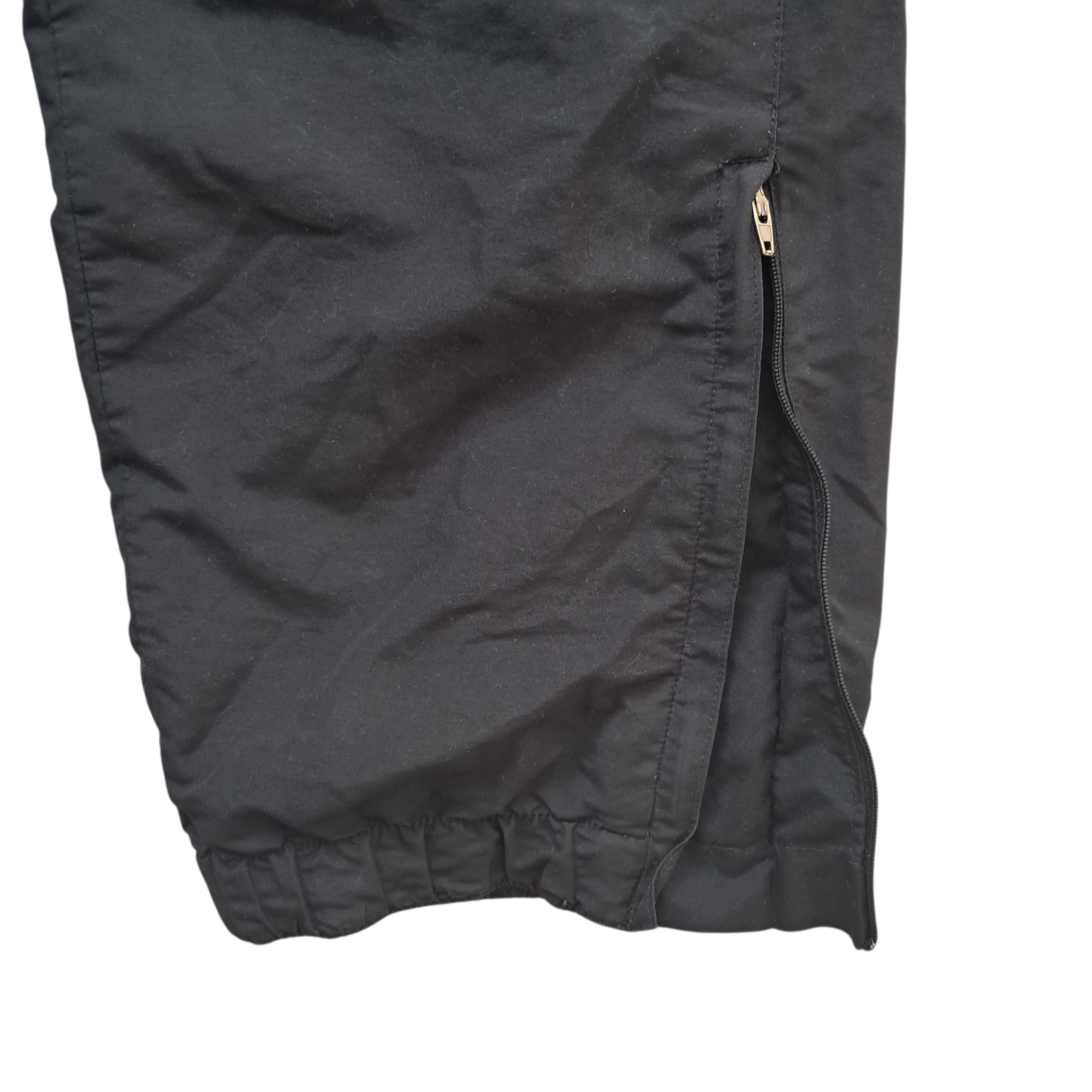 Nike Baggy Open Leg Trackpants – Schwarz – Größe XL