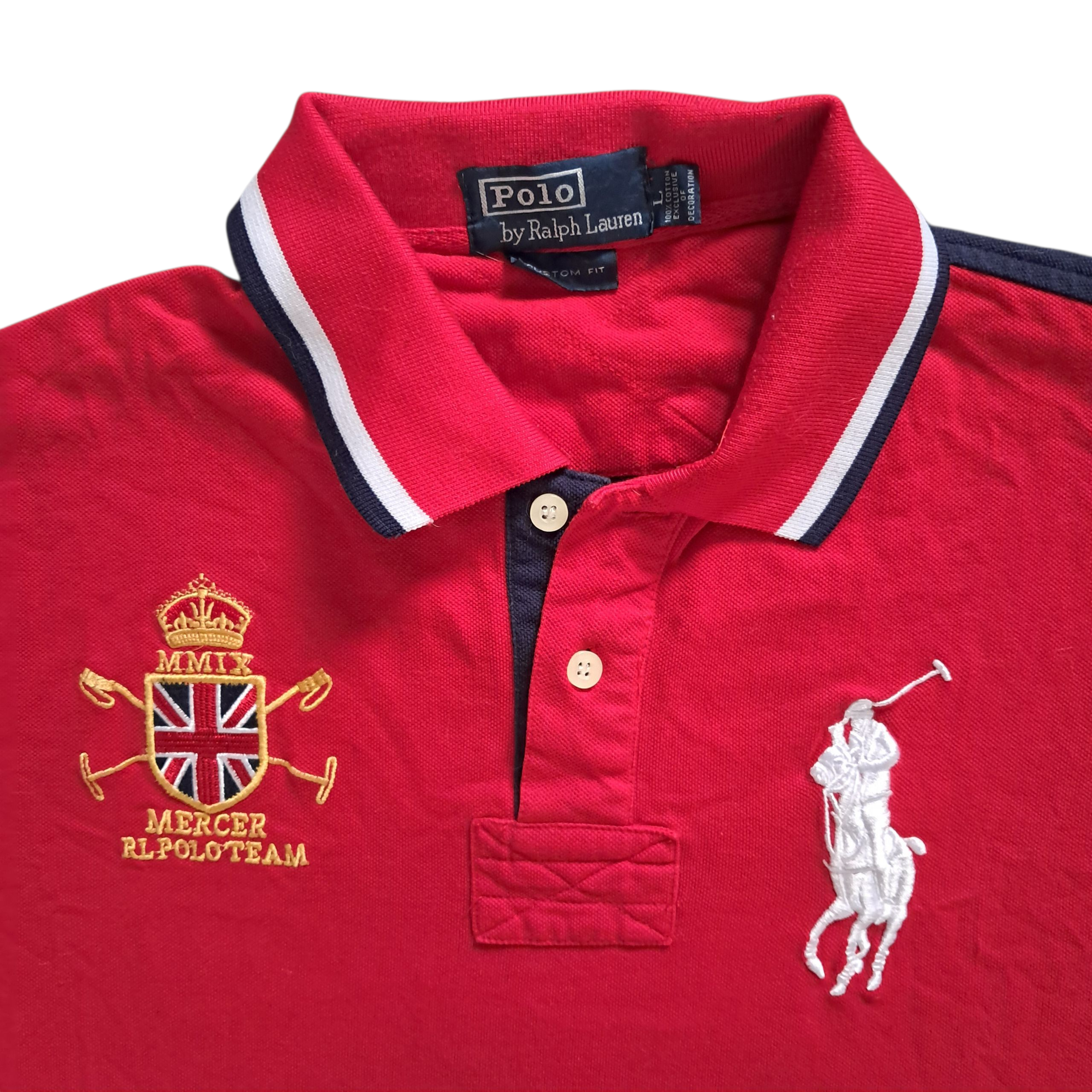 Ralph Lauren Big Pony Polo – Rot – Größe L