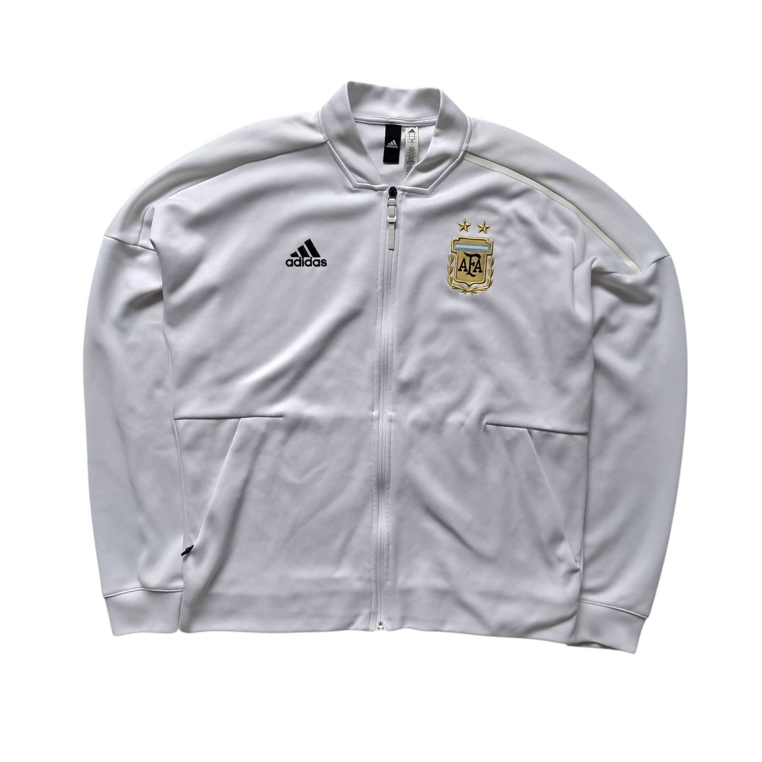 Argentinien x Adidas Trainingsjacke Weiß – Größe M