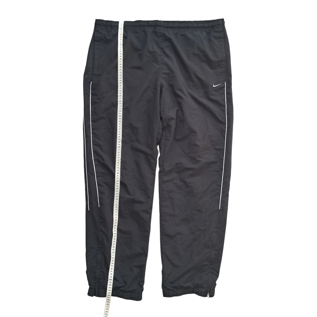Nike Baggy Open Leg Trackpants – Schwarz – Größe XL