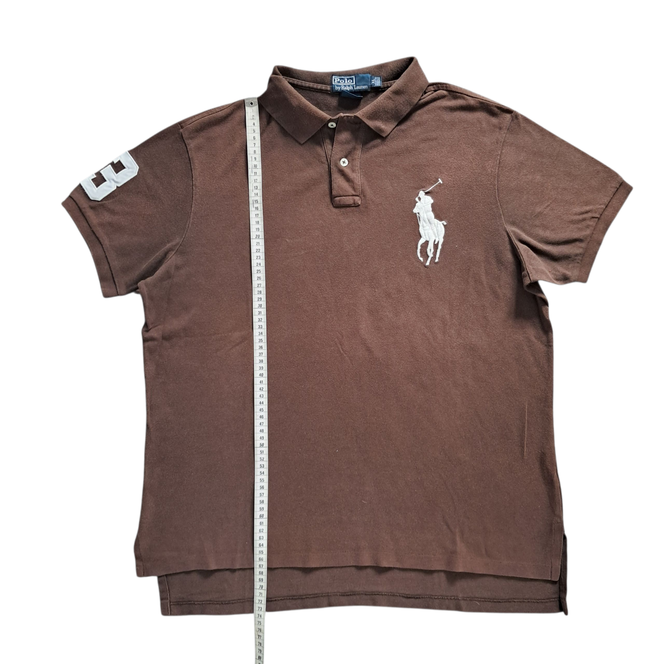 Ralph Lauren Big Pony Polo – Braun – Größe XL
