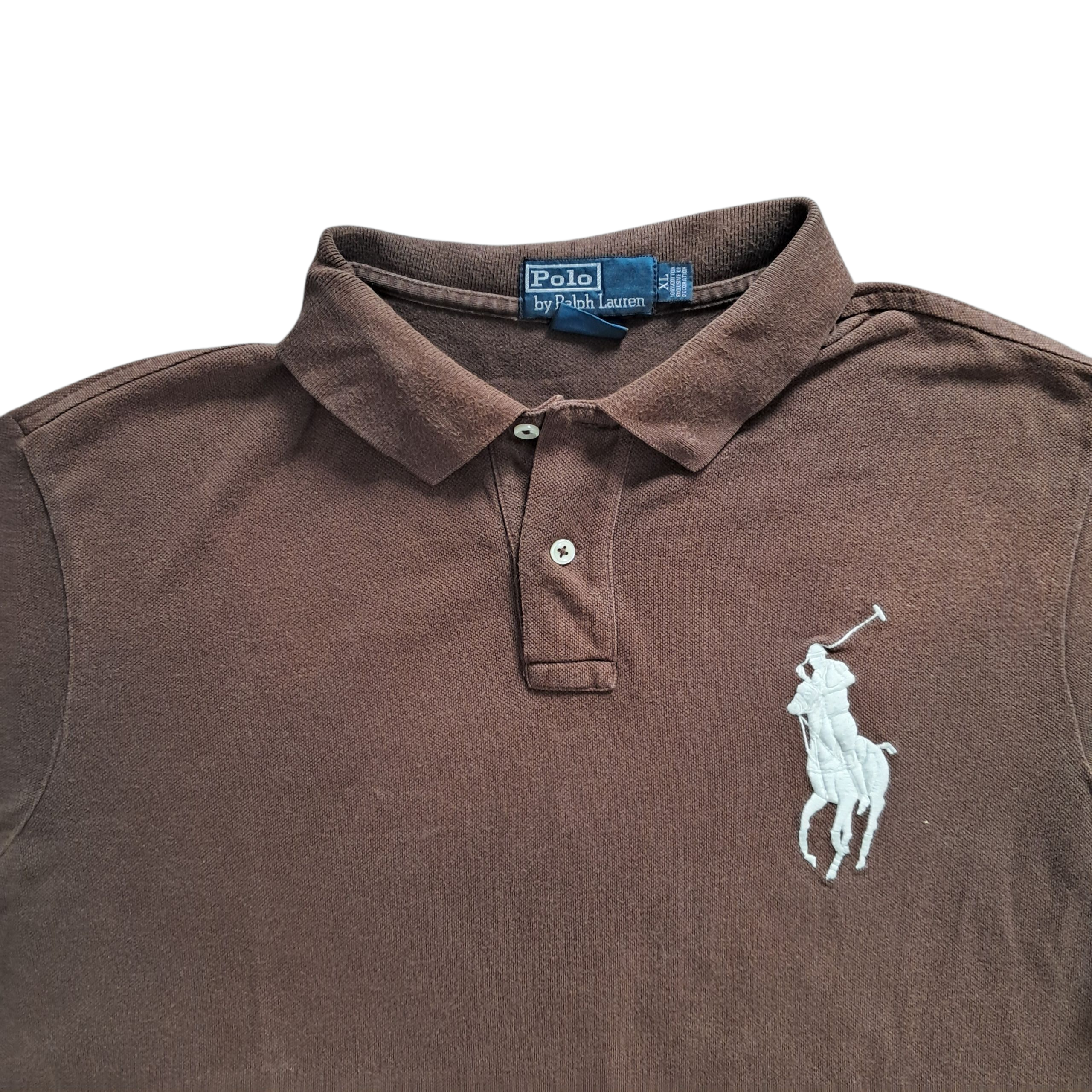 Ralph Lauren Big Pony Polo – Braun – Größe XL