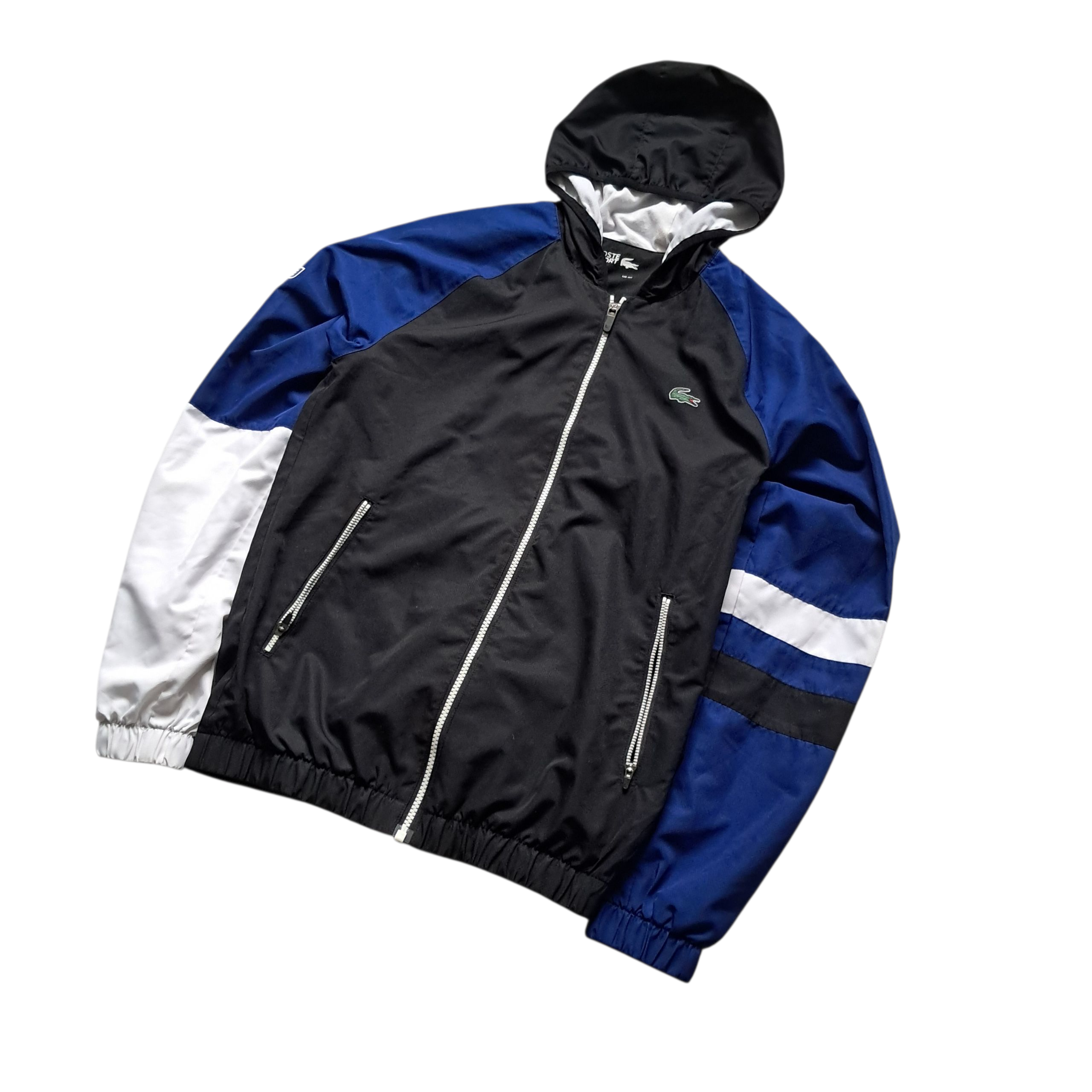 Lacoste Trainingsjacke/Trackjacket Blau Schwarz Weiß - Größe XS