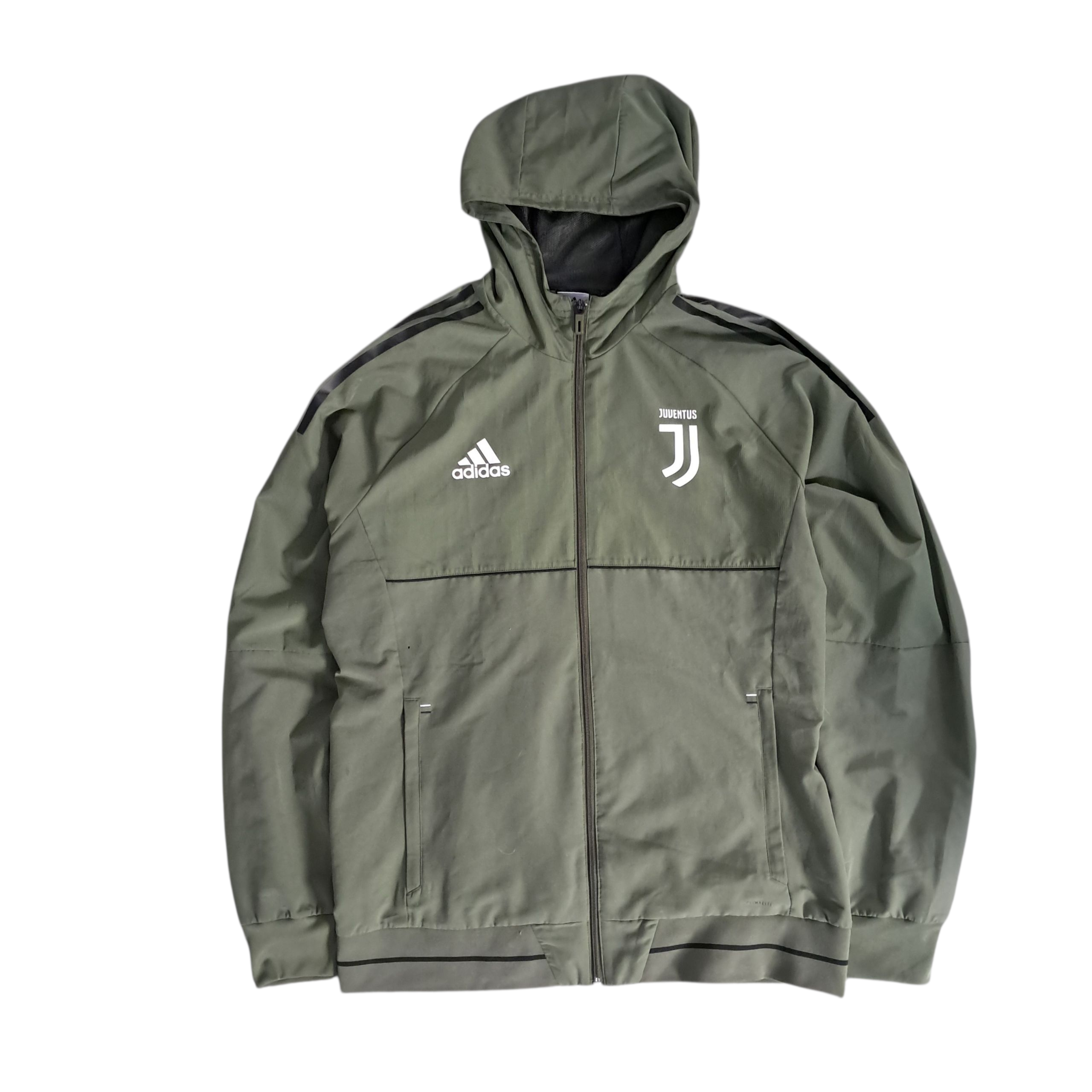 Juventus Turin x Adidas Champions League Trackjacket – Khaki – Größe L