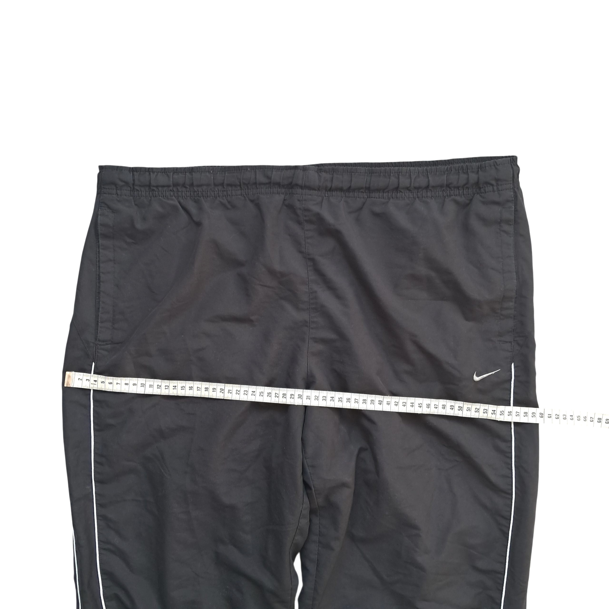 Nike Baggy Open Leg Trackpants – Schwarz – Größe XL