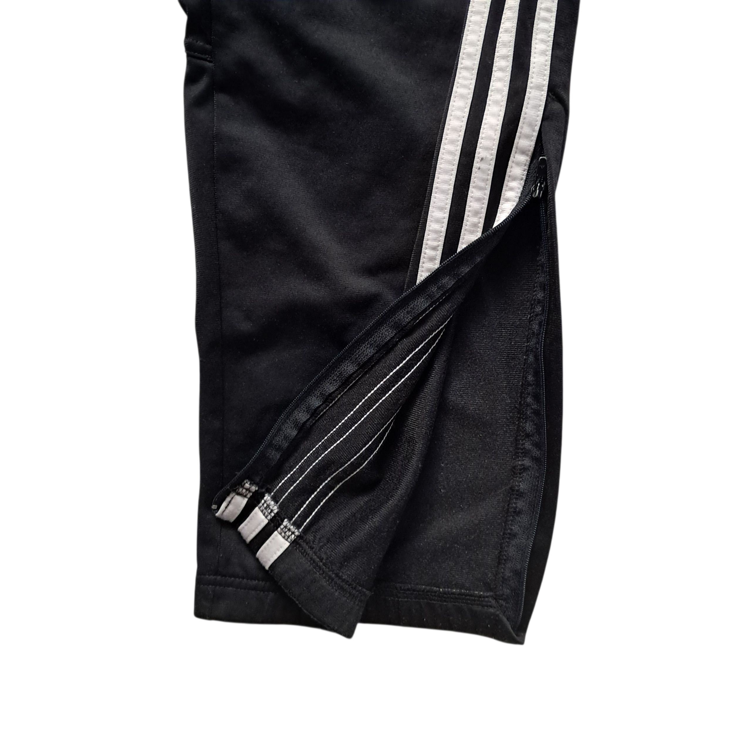 Adidas Vintage Trackpants Baggy Open Leg – Schwarz – Größe XL