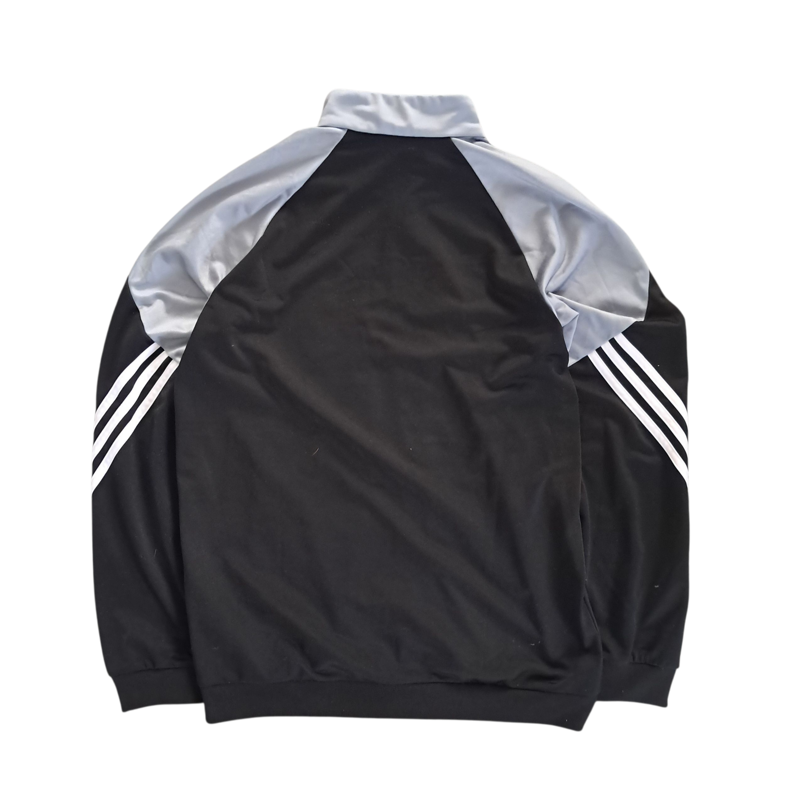 Adidas Vintage Track Jacket – Grau Schwarz – Größe M