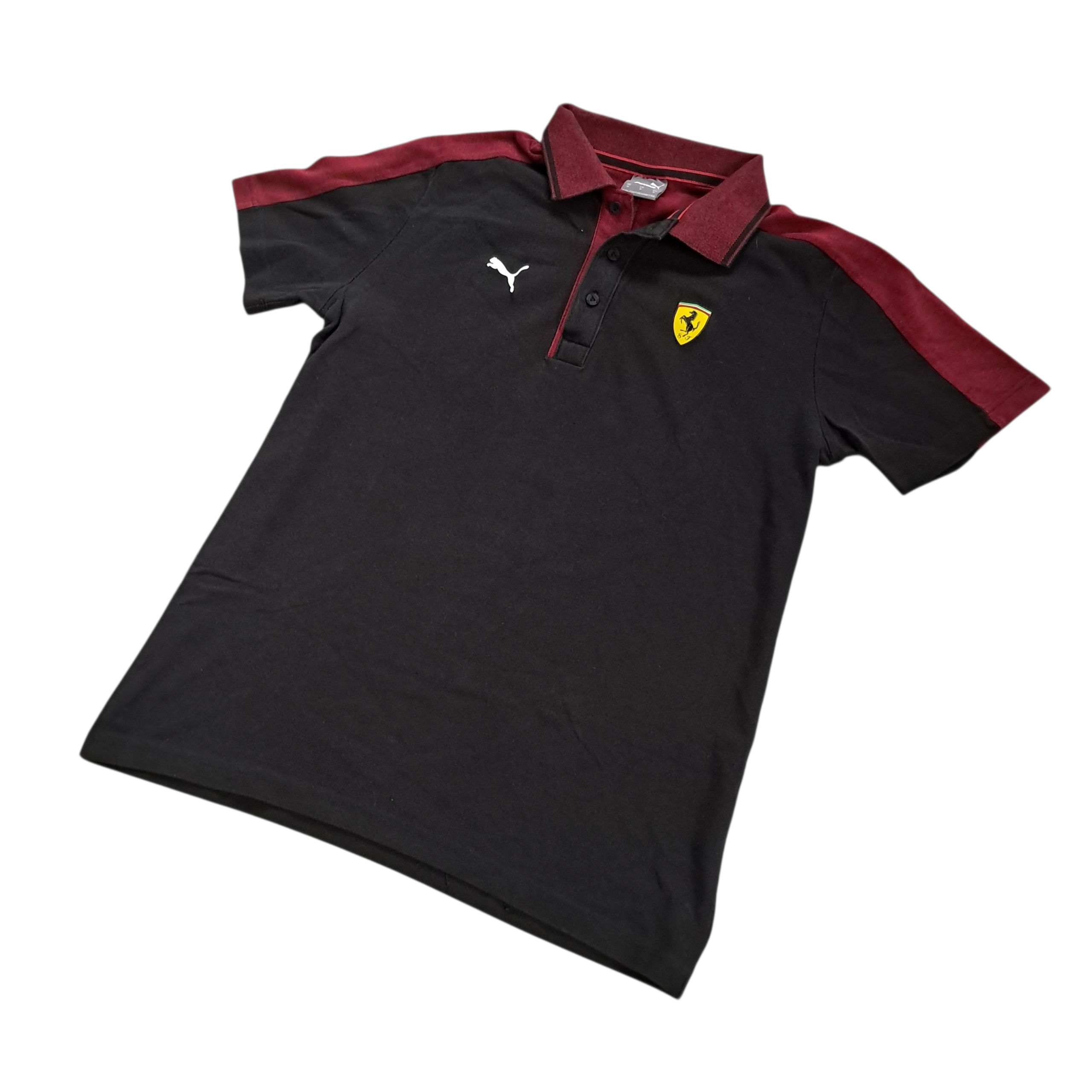 Ferrari x Puma Polo – Schwarz/Rot – Größe M
