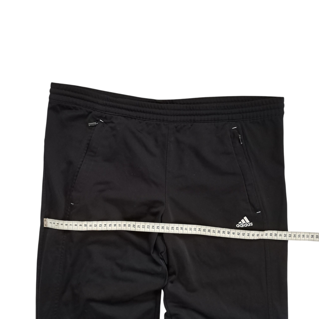 Adidas Vintage Trackpants Baggy Open Leg – Schwarz – Größe XL