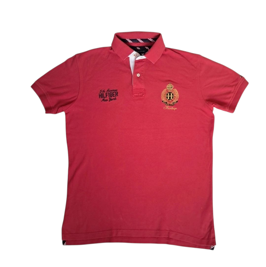 Tommy Hilfiger Polo – Rot – Größe L