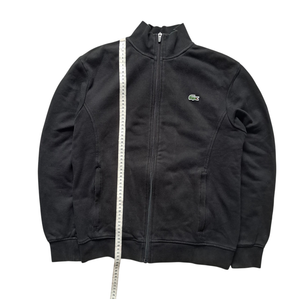 Lacoste Zipper mit Stehkragen Schwarz – Größe M