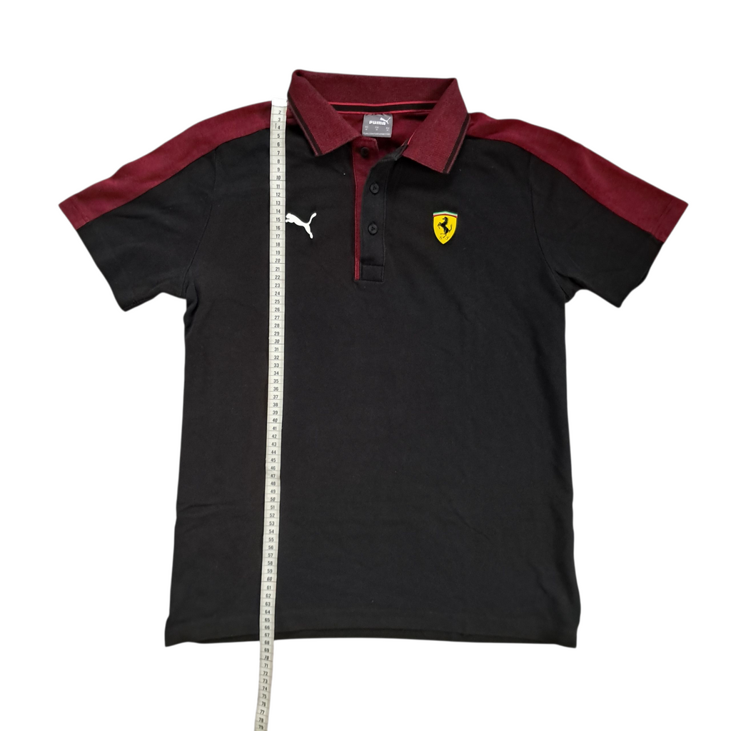 Ferrari x Puma Polo – Schwarz/Rot – Größe M