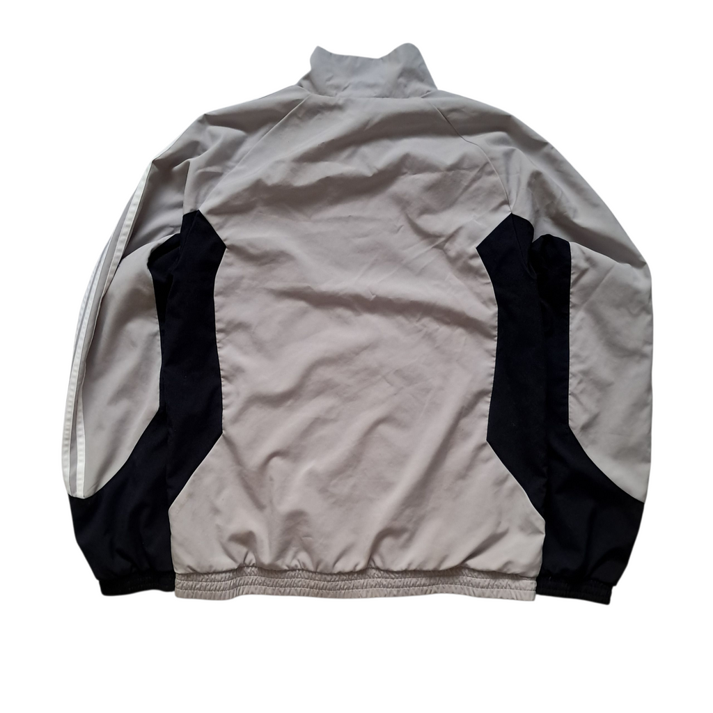 Adidas Vintage Trackjacket / Windbreaker 2010er – Grau Schwarz – Größe S