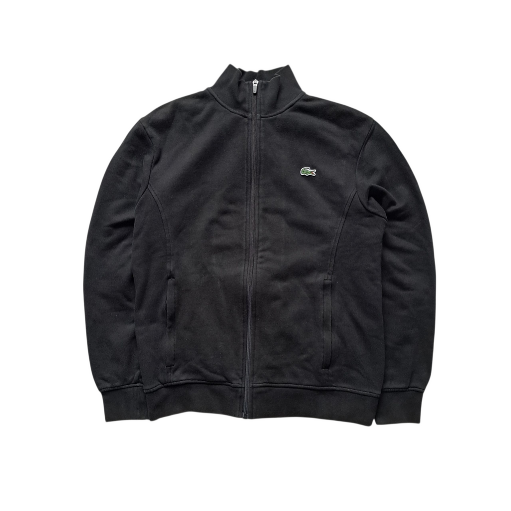 Lacoste Zipper mit Stehkragen Schwarz – Größe M