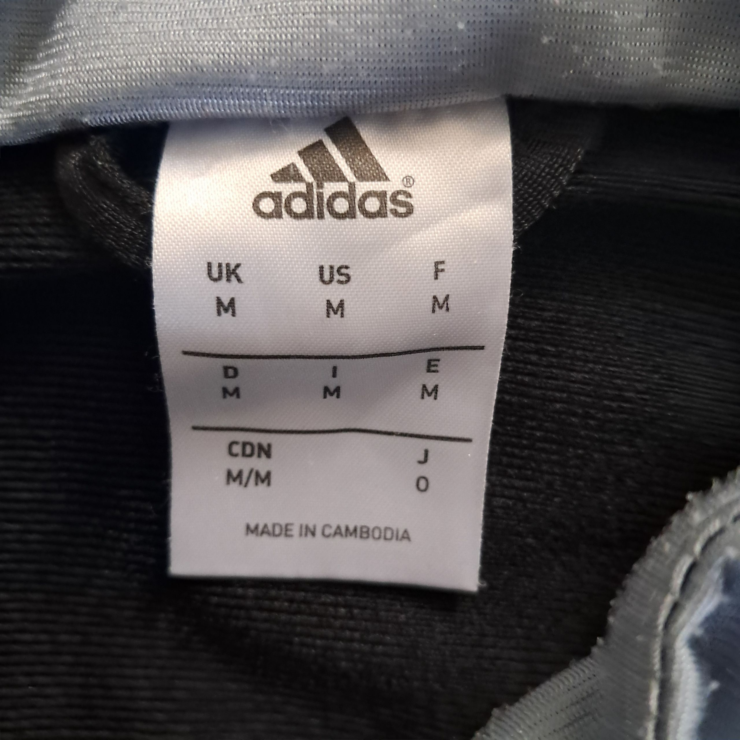 Adidas Vintage Track Jacket – Grau Schwarz – Größe M