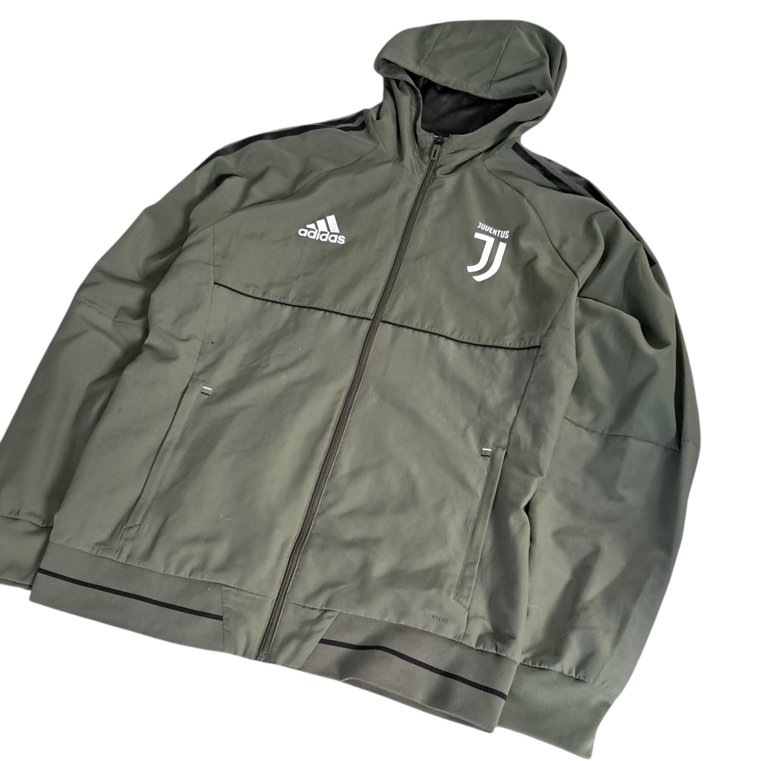 Juventus Turin x Adidas Champions League Trackjacket – Khaki – Größe L