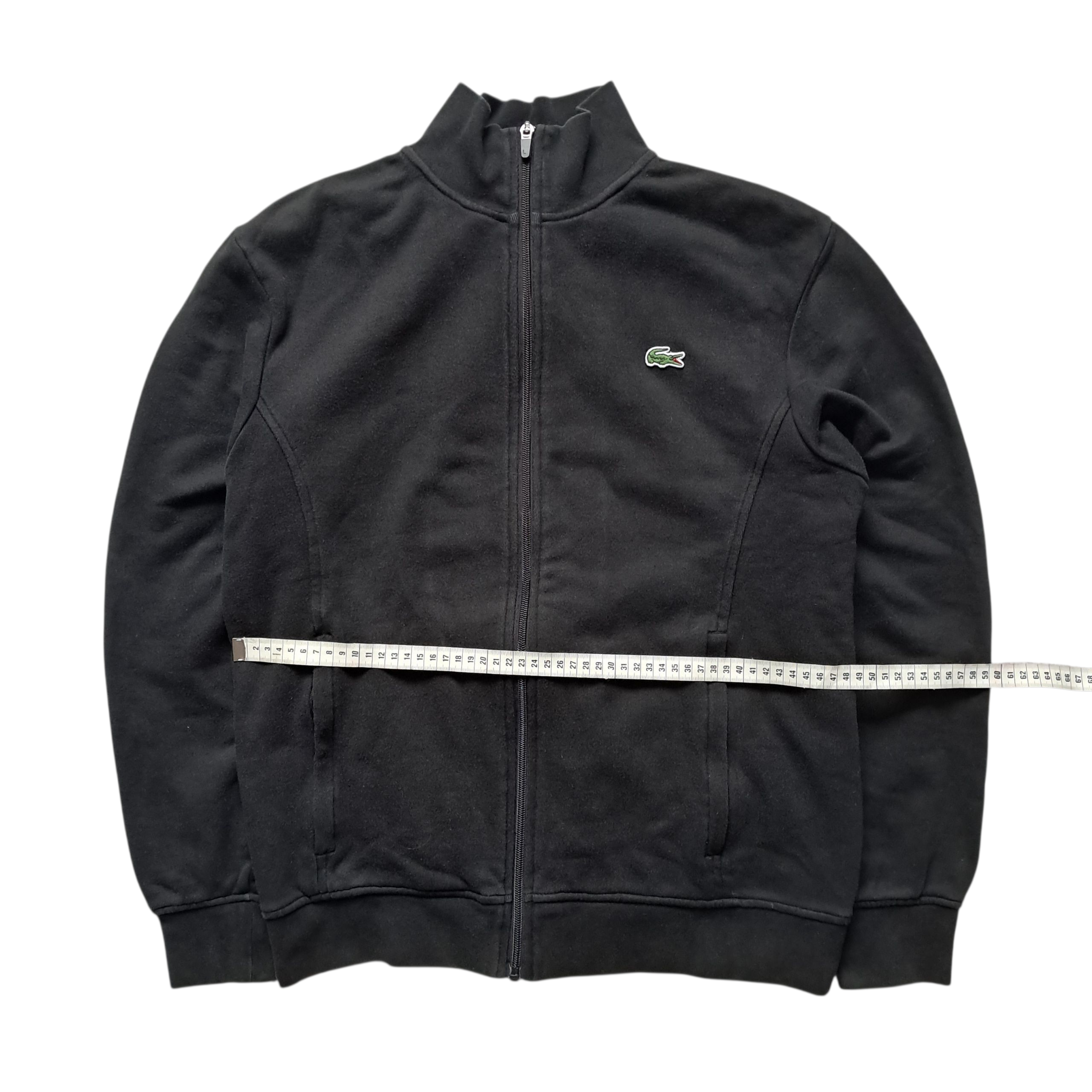 Lacoste Zipper mit Stehkragen Schwarz – Größe M