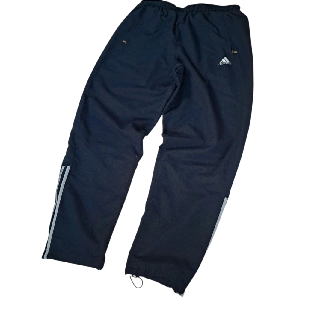 Adidas Vintage Trackpants Baggy Open Leg 2005 – Marine – Größe M