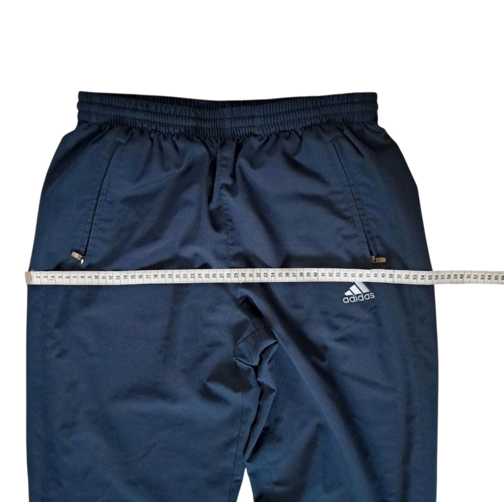 Adidas Vintage Trackpants Baggy Open Leg 2005 – Marine – Größe M