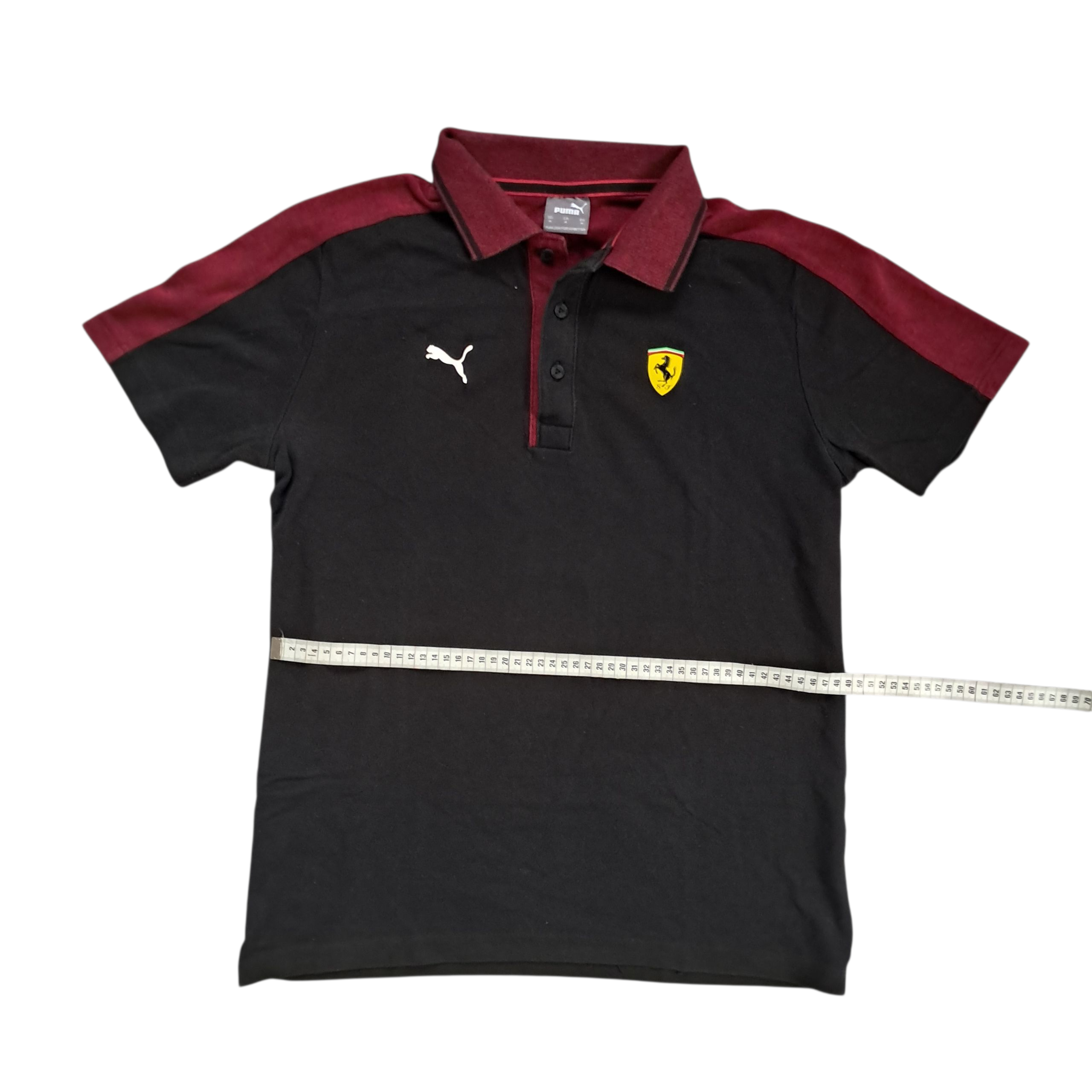 Ferrari x Puma Polo – Schwarz/Rot – Größe M