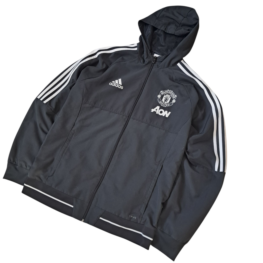 Adidas x Manchester United Track Jacket – Schwarz Weiß – Größe L