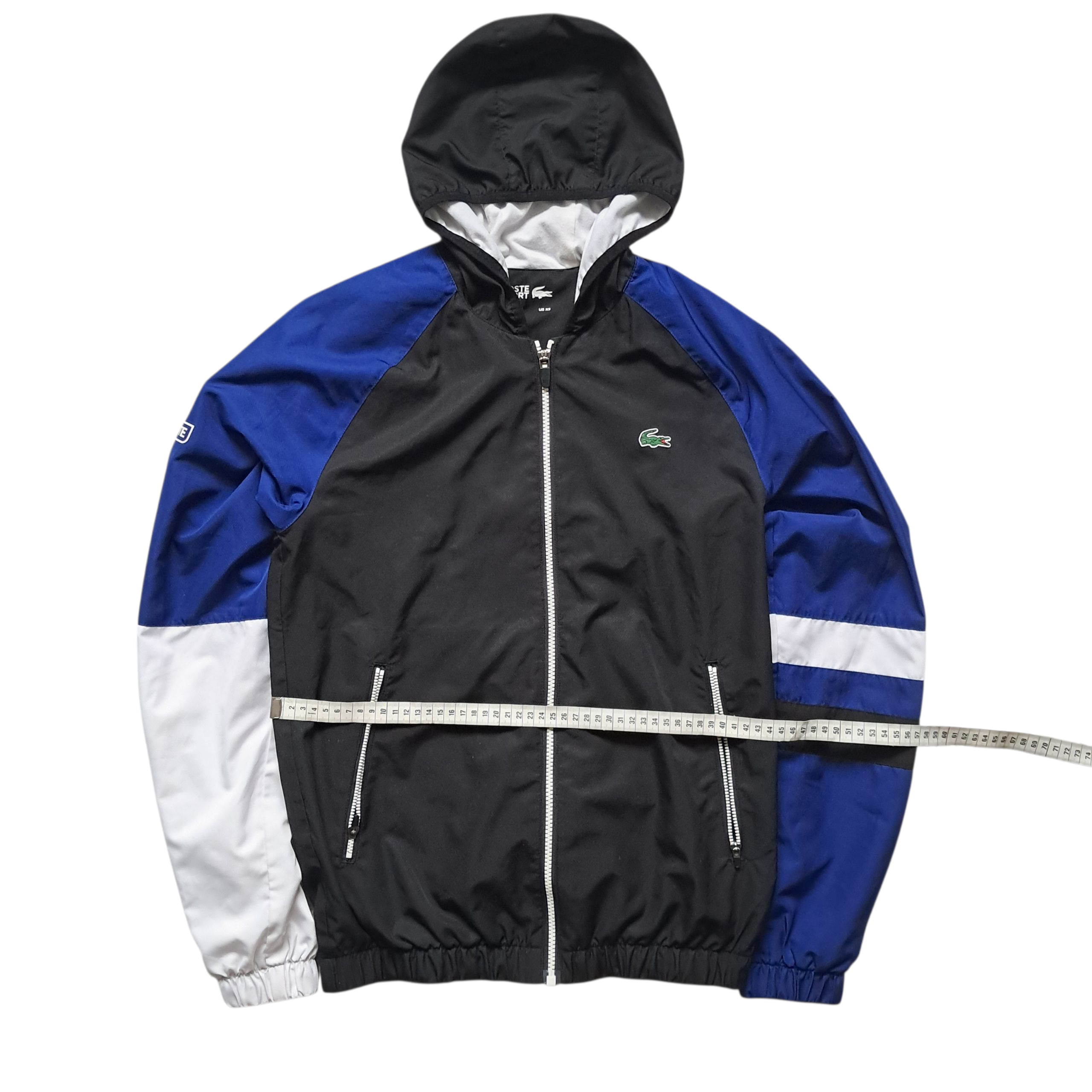 Lacoste Trainingsjacke/Trackjacket Blau Schwarz Weiß - Größe XS