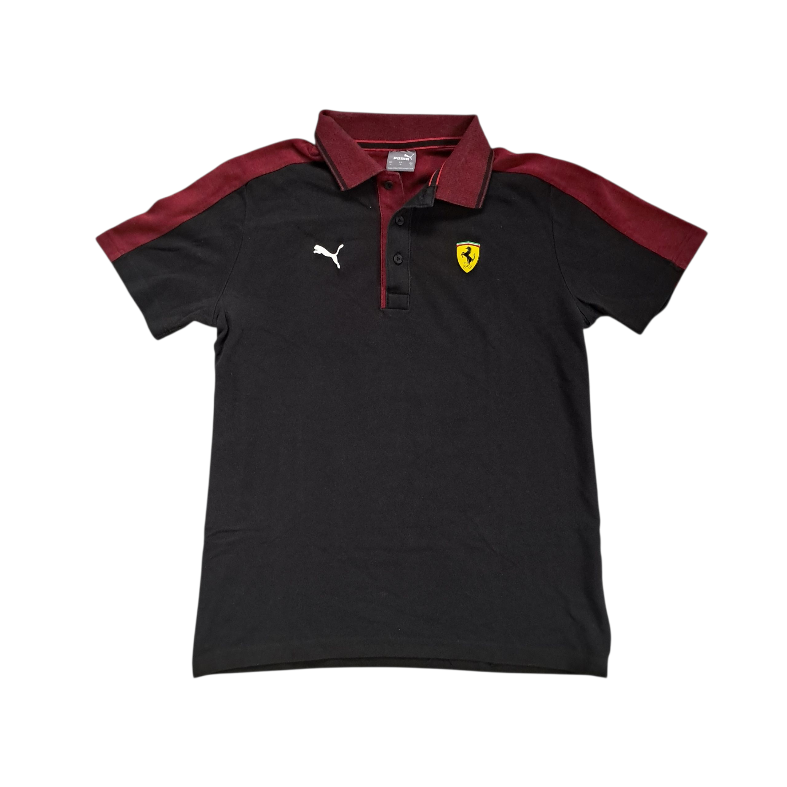 Ferrari x Puma Polo – Schwarz/Rot – Größe M